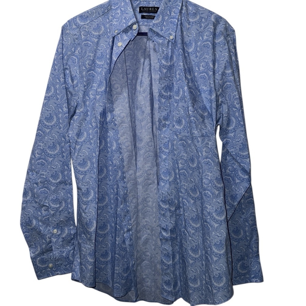 Mens Black Label Ralph Lauren Shirt Paisley Sz Medium